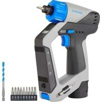 Dremel blueprint 12v borstelloze 3-in-1 schroef-boormachine dd12 | 12v 2,0ah accu + snellader + 9 schroefbits - f013dd12ja - thumbnail