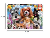 200-delige puzzel: Dierenselfie - EDUCA meerkleurig - thumbnail
