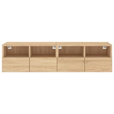Tv-meubels 2 st 60x30x30 cm bewerkt hout sonoma eikenkleurig Tv-meubels 2 st 60x30x30 cm bewerkt hout sonoma eikenkleurig
