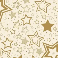 Duni bio dunisoft servet holiday star 40x40cm crème 12 stuks - thumbnail