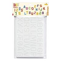Hama midi strijkkralenbordjes - letters en cijfers - thumbnail