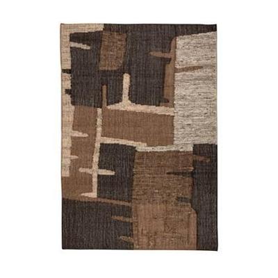 Dutchbone Vloerkleed 'Briton' Wol en jute, 200 x 300cm, kleur Bruin