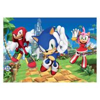 Clementoni legpuzzel - sonic, 104st. - thumbnail