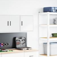 Garagewandkast bewerkt hout wit - thumbnail