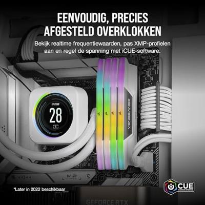 Corsair Vengeance RGB Werkgeheugenset voor PC Retail DDR5 32 GB 2 x 16 GB ECC 6000 MHz 288-pins DIMM CL36 CMH32GX5M2E6000C36W Corsair Vengeance RGB Werkgeheugenset voor PC Retail DDR5 32 GB 2 x 16 GB ECC 6000 MHz 288-pins DIMM CL36 CMH32GX5M2E6000C36W