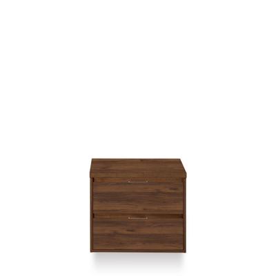 Porto Badmeubelset 70 cm - Walnoot - Wastafel Bovenblad Walnoot