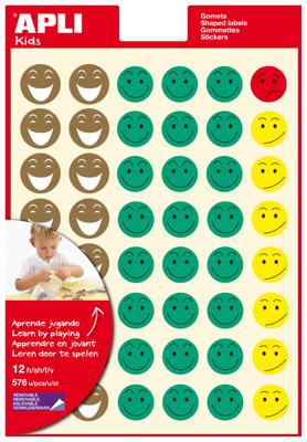 Apli Kids beloningsstickers Happy Smile, blister met 576 stickers