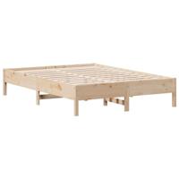 Bedframe zonder matras massief grenenhout 150x200 cm - thumbnail