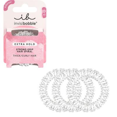 Invisibobble extra hold crystal clear 3 stuks - thumbnail