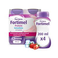 Fortimel Protein 2.4kcal Verfrissende Aardbei 4x200ml - thumbnail