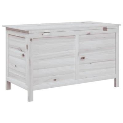 Tuinbox 99x49,5x58,5 cm massief vurenhout wit - thumbnail