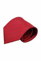 Alberto Vincelli Rode zijden stropdas Norcia 01 - thumbnail