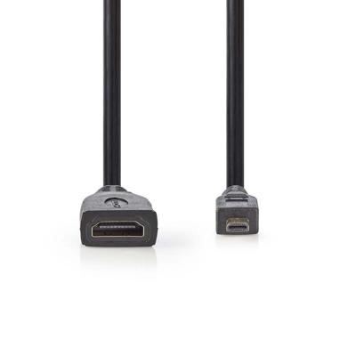 Nedis High Speed ??HDMI-Kabel met Ethernet | 0.2 m | 1 stuks - CVGP34790BK02 CVGP34790BK02 Nedis High Speed ??HDMI-Kabel met Ethernet | 0.2 m | 1 stuks - CVGP34790BK02 CVGP34790BK02