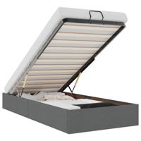 Bedframe zonder matras 100x200 cm stof donkergrijs - thumbnail