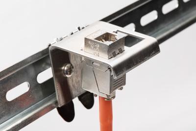 Digitus AN-25184 DIN-rail adapter Enkelvoudig Zwart