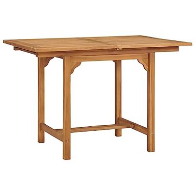 Tuintafel verlengbaar (110-160)x80x75 cm massief teakhout