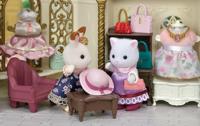Gelede Figuren Sylvanian Families The Fashion Suitcase And Big Sister Persian Cat - thumbnail
