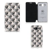 Samsung Galaxy Grand Prime Telefoonhoesje met Pasjes Salamander Grey - thumbnail