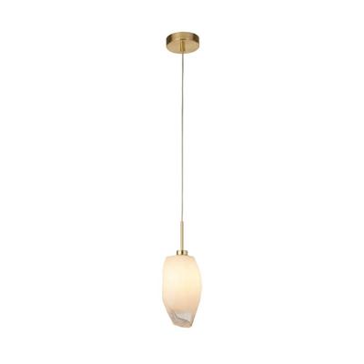 Searchlight 1-lichts hanglampRocky met wit glas - 23141-1SB