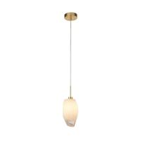 Searchlight 1-lichts hanglampRocky met wit glas - 23141-1SB - thumbnail