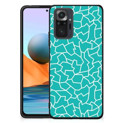 Xiaomi Redmi Note 10 Pro Leuk Telefoonhoesje Cracks Blue