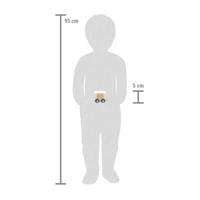 Small Foot - houten lettertrein polar - wagon wit - 12 stuks - thumbnail