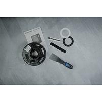 Bresser Achtergronddoek van 100% Katoen - 80 x 120cm - Painted Grey - thumbnail