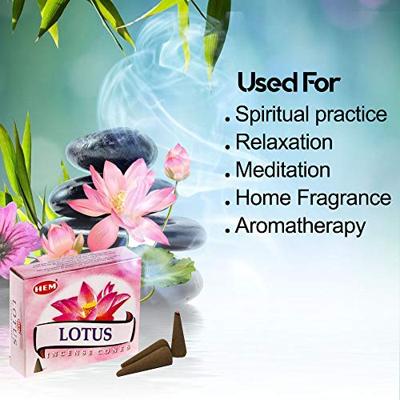 HEM Wierook Kegels Lotus (1 doosje)