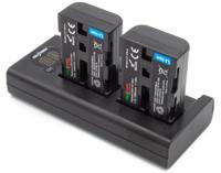 ChiliPower NP-FM50 Sony USB Duo Kit - Camera accu set - thumbnail