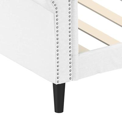 Slaapbank 90x200 cm kunstleer wit