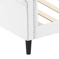 Slaapbank 90x200 cm kunstleer wit - thumbnail