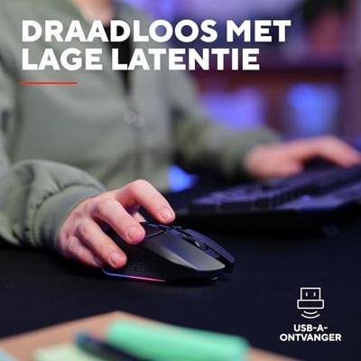Trust GXT 110 Felox Draadloze Gaming Muis Zwart - thumbnail