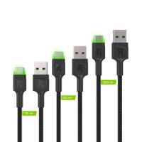 Green Cell KABGCSET01 USB-kabel 2 m USB A USB C Zwart - thumbnail