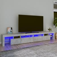 Tv-meubel met LED-verlichting 260x36,5x40 cm betongrijs - thumbnail
