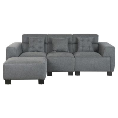 Sofa Home ESPRIT Donker grijs Modern 231 x 170 x 82 cm