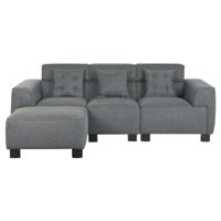 Sofa Home ESPRIT Donker grijs Modern 231 x 170 x 82 cm - thumbnail