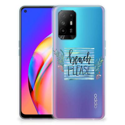 OPPO A94 5G | Reno5 Z Telefoonhoesje met Naam Boho Beach OPPO A94 5G | Reno5 Z Telefoonhoesje met Naam Boho Beach