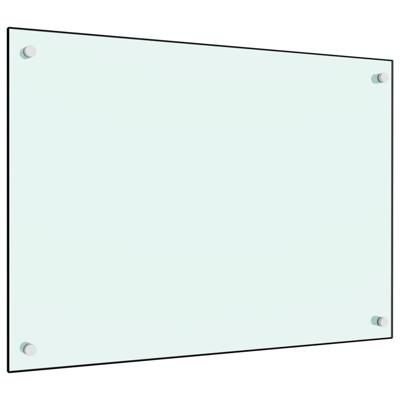 VidaXL Spatscherm keuken 70x50 cm gehard glas wit VidaXL Spatscherm keuken 70x50 cm gehard glas wit