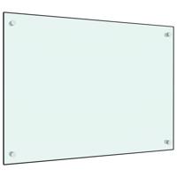 VidaXL Spatscherm keuken 70x50 cm gehard glas wit - thumbnail