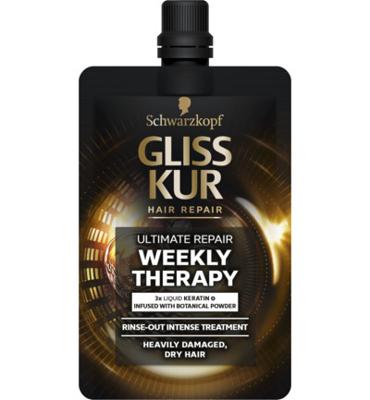 Schwarzkopf Gliss Kur Ultimate Repair Weekly Therapy Haarmasker - 50 ml Schwarzkopf Gliss Kur Ultimate Repair Weekly Therapy Haarmasker - 50 ml