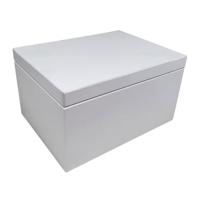 MDF Opbergkist rechthoek - Wit - Groot - thumbnail