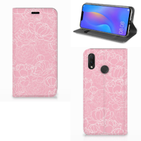 Huawei P Smart Plus Smart Cover White Flowers - thumbnail