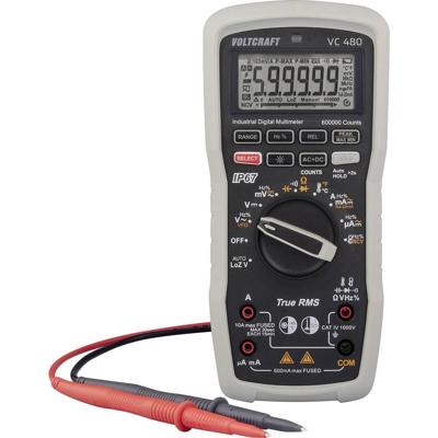 VOLTCRAFT VC 480 Multimeter Digitaal Waterbestendig (IP67) CAT IV 1000 V Weergave (counts): 600000