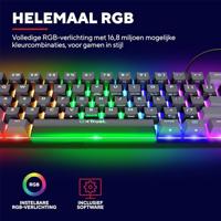 Trust GXT 867 Acira Mini Mechanisch Toetsenbord Zwart - thumbnail