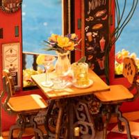 Robotime Cheers Bar en Dining Miniatuur Bouwpakket Modelbouw - thumbnail
