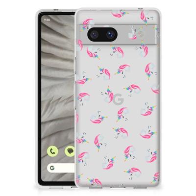 TPU bumper voor Google Pixel 7A Unicorns TPU bumper voor Google Pixel 7A Unicorns
