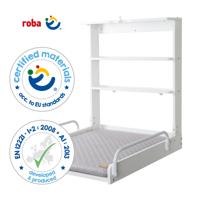 Wandcommode - 66 x 76,5 x 79 cm - ROBA - Opvouwbaar - Wit - thumbnail