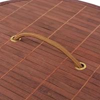 Wasmand rond bamboe bruin - thumbnail