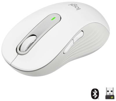 Logitech Signature M650 L Muis Radiografisch, Bluetooth Maat: L Optisch Wit 5 Toetsen 4000 dpi Logitech Signature M650 L Muis Radiografisch, Bluetooth Maat: L Optisch Wit 5 Toetsen 4000 dpi