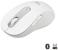 Logitech Signature M650 L Muis Radiografisch, Bluetooth Maat: L Optisch Wit 5 Toetsen 4000 dpi - thumbnail